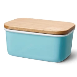 Cheap ⌛ Sweese Rectangle Butter Dish with Beech Wooden Lid 💯 -Outlet Serve Gleam Store 20200415185405