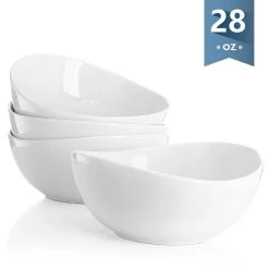 Wholesale 🔔 Sweese White Curve Porcelain Bowls ⌛ -Outlet Serve Gleam Store 28oz 4 28685b9b 5214 4a5f b5bb 6c92ab498485