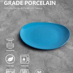 Brand new ๐ Sweese Steel Blue Curved Porcelain Plates โค๏ธ 9 Brand new ๐ Sweese Steel Blue Curved Porcelain Plates โค๏ธ -Outlet Serve Gleam Store 331813246231dd961c25913ffcba4850