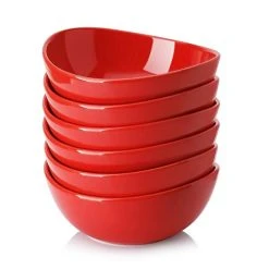 Outlet ❤️ Sweese Red Curved Porcelain Bowls 😍 -Outlet Serve Gleam Store 41CGE2CUEiL