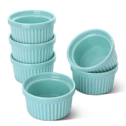 Best Pirce 🎉 Sweese Turquoise Souffle Ramekins 🥰