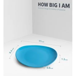 Brand new ๐ Sweese Steel Blue Curved Porcelain Plates โค๏ธ 10 Brand new ๐ Sweese Steel Blue Curved Porcelain Plates โค๏ธ -Outlet Serve Gleam Store 4941120a4cbb3d36d62178ab06611d0b