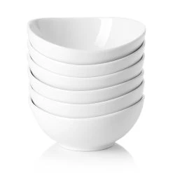 Wholesale 🔔 Sweese White Curve Porcelain Bowls ⌛ -Outlet Serve Gleam Store 4ouncecurvedbowls