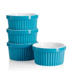 Promo ๐ Sweese Steel blue Cupcake Ramekins โญ