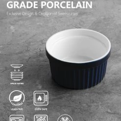 Discount 🎁 Sweese 8 Ounce Souffle Dish, Set of 4 🌟 -Outlet Serve Gleam Store 5 c617b838 6a75 42e7 8c6d 7b2e6f07456e