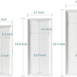 Wholesale ❤️ Sweese Porcelain Rectangular Platters, Set of 3 🎁 -Outlet Serve Gleam Store 61JxY 4rJoL. AC SL1500 f4eb29fe 9758 4758 8b87 6c0a51584725