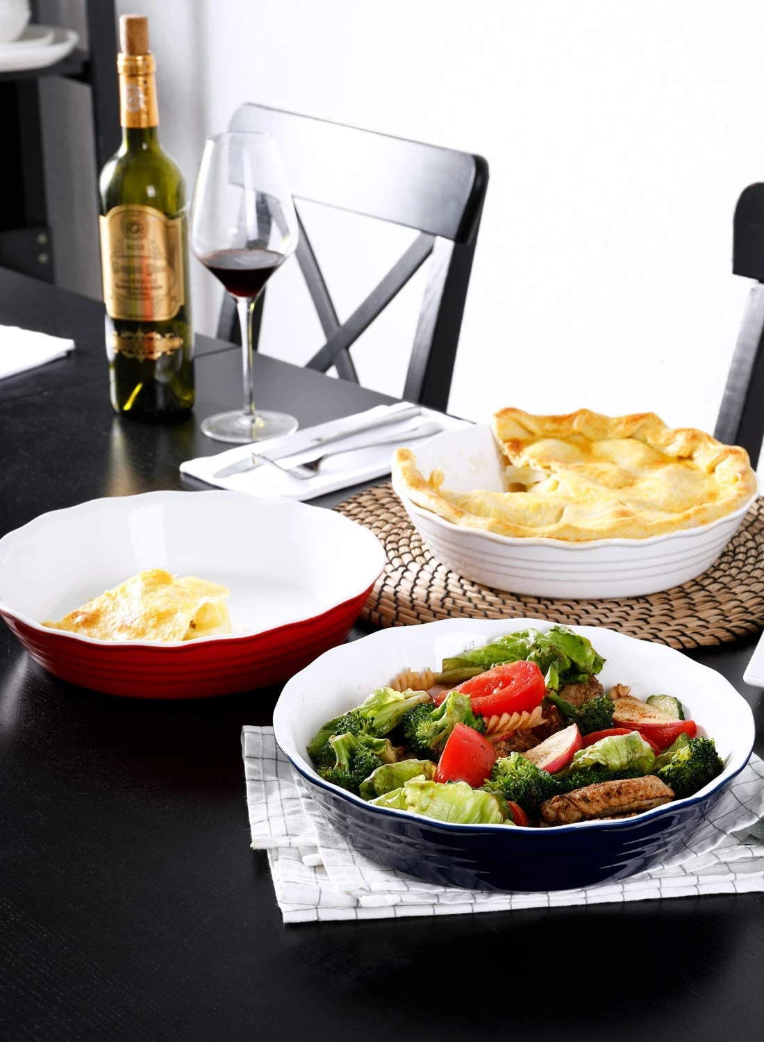 Outlet ๐ Sweese Color Porcelain Pie Plate with Ruffled Edge ๐คฉ 2 Outlet ๐ Sweese Color Porcelain Pie Plate with Ruffled Edge ๐คฉ - Image 2