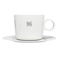 New 💯 Stanley The DayBreak Cappuccino Cup & Stillness Saucer | 6.5 OZ 🥰 -Outlet Serve Gleam Store B2B Web PNG Cappucino Cup Stillness Saucer 6 5OZ Pale Stone Front