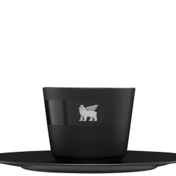 Wholesale ⭐ Stanley The DayBreak Demitasse Cup & Stillness Saucer | 2.2 OZ ❤️ -Outlet Serve Gleam Store B2B Web PNG Demitasse Cup Stillness Saucer 2 2OZ Matte Black Front