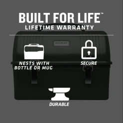 Top 10 😍 Stanley Classic Lunch Box | 10 QT ⭐ -Outlet Serve Gleam Store B2B Web PNG STAN 16OZ CLASSIC TRGR ACTN MUG M BLACK