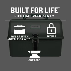 Promo 🔥 Stanley Classic Lunch Box | 5.5 QT 😍 -Outlet Serve Gleam Store B2B Web PNG STAN 5 5QT CLASSIC LUNCH BOX H GREEN PT01