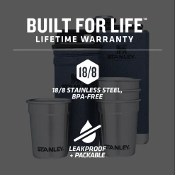 Budget 💯 Stanley Adventure Pre-Party Shot Glass + Flask Set ⭐ -Outlet Serve Gleam Store B2B Web PNG STAN ADV GIFT BOX SHOT GL ST FLASK HammertoneLake PT01
