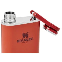 Outlet ✔️ Stanley Classic Easy Fill Wide Mouth Flask | 8 OZ ⭐ -Outlet Serve Gleam Store B2B Web PNG The Easy Fill Wide Mouth Flask 8oz Cinnamon Detail