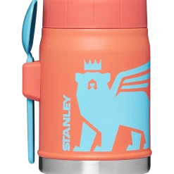 Outlet 🔥 Stanley The Wild Imagination Food Jar + Spork | 14 OZ ✔️ -Outlet Serve Gleam Store B2B Web PNG The Heritage Vacuum Food Jar 14oz Grapefruit Front copy