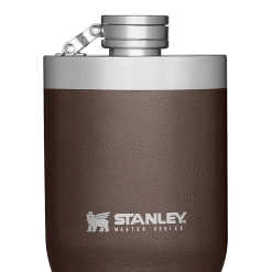 Deals 🎁 Stanley Master Unbreakable Hip Flask | 8 OZ ⭐ -Outlet Serve Gleam Store B2B Web PNG The Master Unbreakable Hip Flask 8oz Bronze Moon Front