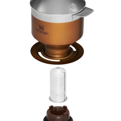 Top 10 ❤️ Stanley Classic Perfect-Brew Pour Over Set 🔥 -Outlet Serve Gleam Store B2B Web PNG The Perfect Brew Pour Over Set 12OZ Maple Glow Hero Exploded