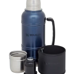 Brand new 🎁 Stanley Legacy QuadVac™ Thermal Bottle | 1.5 QT 🎉 -Outlet Serve Gleam Store B2B Web PNG TheQuadvac ThermalBottle1.5QTNightFall Exploded