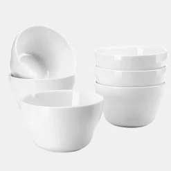 Discount ๐ Sweese White Bouillon Porcelain Bowls โค๏ธ
