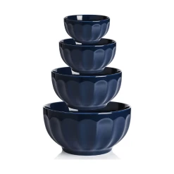 Coupon 🎉 Sweese 4 Piece Fluted Nesting Bowls ✔️ -Outlet Serve Gleam Store Ceramicbowls 1