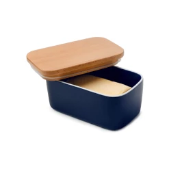 Wholesale ✔️ Sweese Airtight Butter Dish with Beechwood Lid ⌛ 10 Wholesale ✔️ Sweese Airtight Butter Dish with Beechwood Lid ⌛ -Outlet Serve Gleam Store Ceramicbutterdish 2