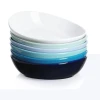 Coupon ⭐ Sweese Blue Assorted Curved Ceramic Pasta Bowls 🔔