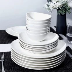 Deals ⌛ Sweese White Curved Porcelain Plates ⭐ -Outlet Serve Gleam Store Dessert plate set 6 white 24e6575b 5d1b 491e a915 1e23e7958c06