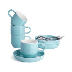 Brand new โ๏ธ Sweese Espresso Cups with Saucers and Spoons โ๏ธ