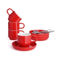 Brand new ✔️ Sweese Espresso Cups with Saucers and Spoons ✔️ -Outlet Serve Gleam Store EspressoCupswithsaucers 3