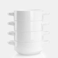 Wholesale 🥰 Sweese Porcelain Soup Bowls with Handles ✔️ -Outlet Serve Gleam Store Lug soup bowl