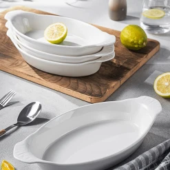 Buy ✔️ Sweese Porcelain Oval Au Gratin Pans 🥰 8 Buy ✔️ Sweese Porcelain Oval Au Gratin Pans 🥰 -Outlet Serve Gleam Store OvalAuGratinPans 5