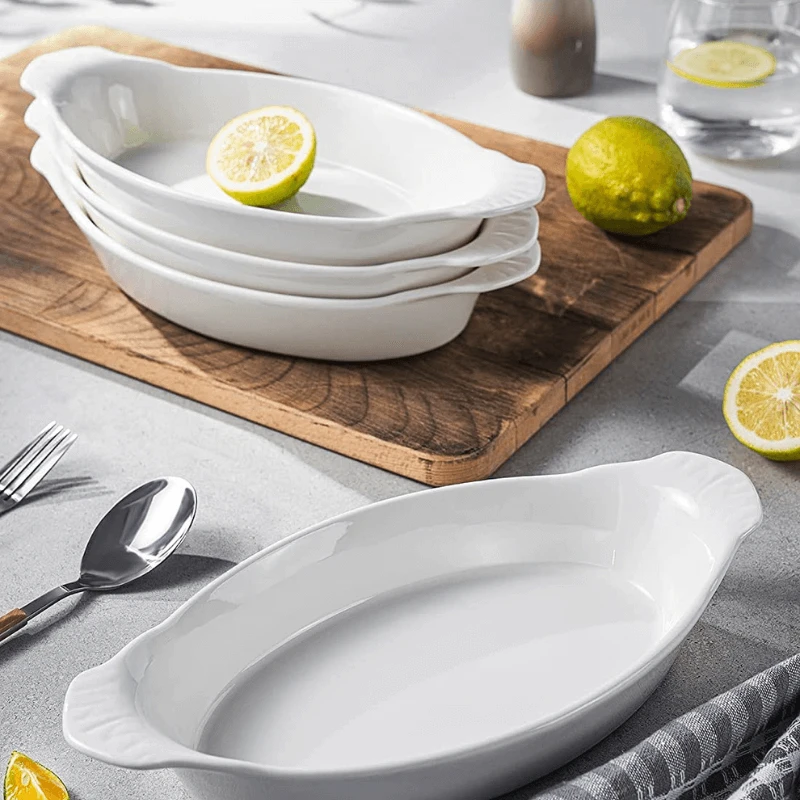 Buy ✔️ Sweese Porcelain Oval Au Gratin Pans 🥰 3 Buy ✔️ Sweese Porcelain Oval Au Gratin Pans 🥰 - Image 3