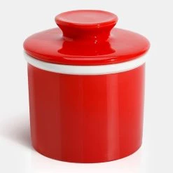 Brand new 😍 Sweese Porcelain Butter Crock 😍 -Outlet Serve Gleam Store Porcelain Butter Crock Red 44ad5cfc 1e16 427e 926d 246b853a0ab5