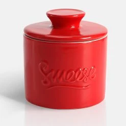 Best Pirce โจ Sweese Porcelain Butter Keeper, Red โจ
