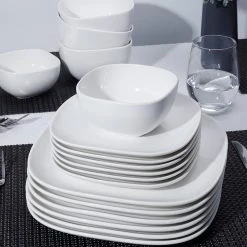 Best Sale ❤️ Sweese Square White Porcelain Plates 🎁 7 Best Sale ❤️ Sweese Square White Porcelain Plates 🎁 -Outlet Serve Gleam Store Square dinner plate set 6 white 64ae1538 deb1 4d78 a7fc eabc212245eb