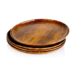 Coupon 👍 Sweese Woodgrain Ceramic Plates ⭐