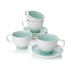 Cheap ✔️ Sweese Gradient Tea Cups and Saucers ✨ -Outlet Serve Gleam Store ceramicteacupsandsaucers 1