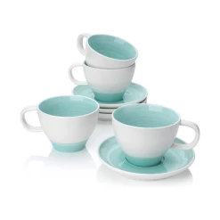 Cheap ✔️ Sweese Gradient Tea Cups and Saucers ✨ -Outlet Serve Gleam Store ceramicteacupsandsaucers 3