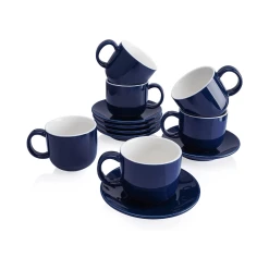 Best reviews of 🌟 Sweese 6 Ounces Porcelain Cappuccino Cups with Saucers ✨ -Outlet Serve Gleam Store cupswithsaucers 1