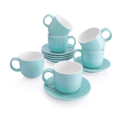 Best reviews of 🌟 Sweese 6 Ounces Porcelain Cappuccino Cups with Saucers ✨