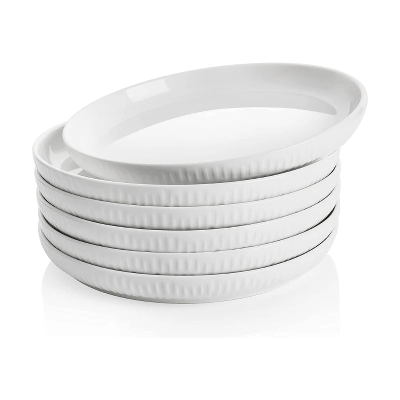 Discount ⌛ Sweese Ceramic Fluted Plates 🤩 1 Discount ⌛ Sweese Ceramic Fluted Plates 🤩