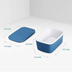 Budget 🌟 Sweese Porcelain Butter Dish with Lid 🥰 -Outlet Serve Gleam Store porcelainbutterdishwithlidsize