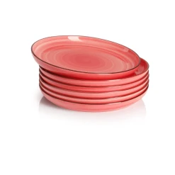 Best Pirce ⭐ Sweese Gradient Porcelain Plates, Set of 6 😍 -Outlet Serve Gleam Store porcelainplates 3