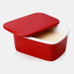 Budget 🌟 Sweese Porcelain Butter Dish with Lid 🥰 -Outlet Serve Gleam Store sweese butter dish red c89ca63d 1b74 4188 a08d 438a6b7ebfad