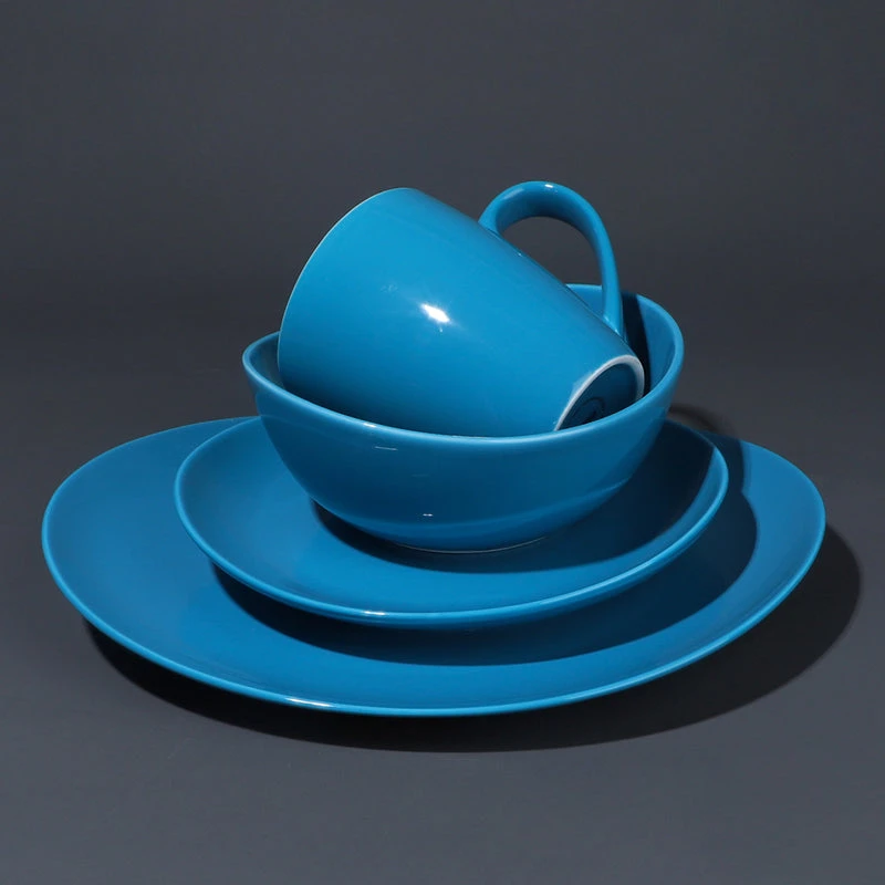 Brand new ๐ Sweese Steel Blue Curved Porcelain Plates โค๏ธ 3 Brand new ๐ Sweese Steel Blue Curved Porcelain Plates โค๏ธ - Image 3